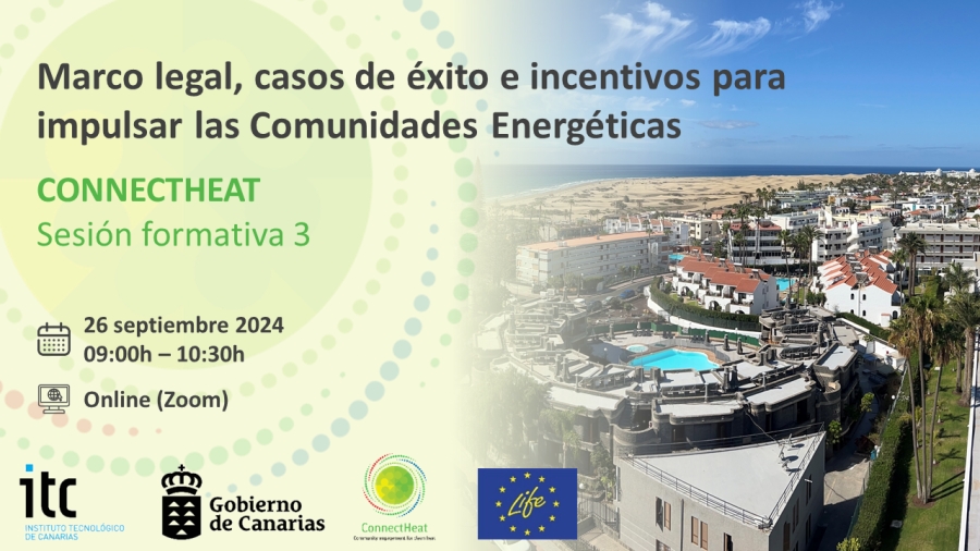 Programa Formativo Connectheat Webinar 3 para el impulso de las comunidades energéticas